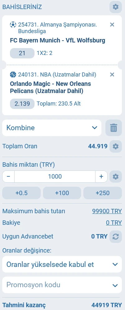 1xBet basketbol bahisleri nasıl oynanır